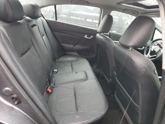2HGFB2F94FH503221 - 2015 HONDA CIVIC EXL ნაცრისფერი ფოტო 10
