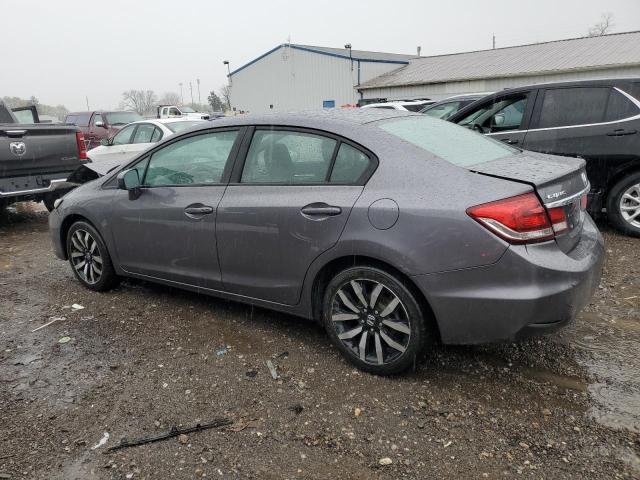 2HGFB2F94FH503221 - 2015 HONDA CIVIC EXL ნაცრისფერი ფოტო 2