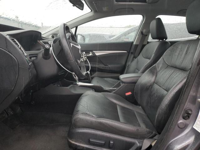 2HGFB2F94FH503221 - 2015 HONDA CIVIC EXL ნაცრისფერი ფოტო 7