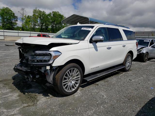 1FMJK1MT8NEA59943 - 2022 FORD EXPEDITION MAX PLATINUM WHITE photo 1