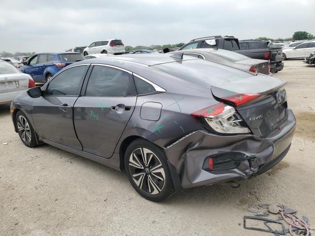 19XFC1F77HE030577 - 2017 HONDA CIVIC EXL ნაცრისფერი ფოტო 2