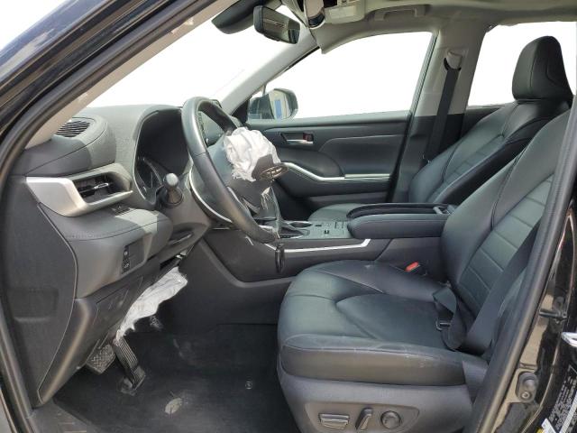 5TDGZRAH7NS544478 - 2022 TOYOTA HIGHLANDER XLE BLACK photo 7