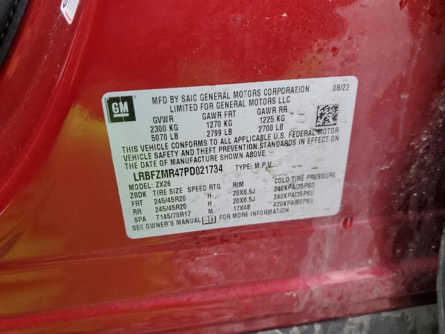 LRBFZMR47PD021734 - 2023 BUICK ENVISION PREFERRED RED photo 13