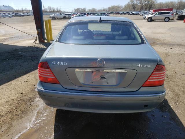 WDBNG83J76A463436 - 2006 MERCEDES-BENZ S 430 4MATIC BLUE photo 6