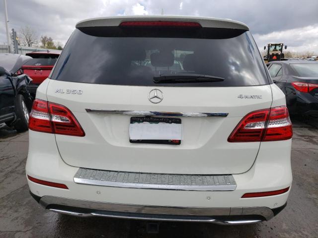 4JGDA5HB1DA099795 - 2013 MERCEDES-BENZ ML 350 4MATIC WHITE photo 6