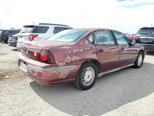 2G1WF55K119271889 - 2001 CHEVROLET IMPALA BURGUNDY photo 3