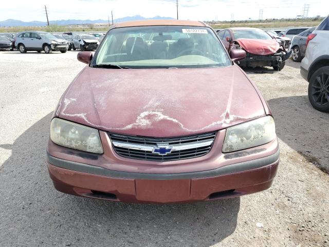 2G1WF55K119271889 - 2001 CHEVROLET IMPALA BURGUNDY photo 5