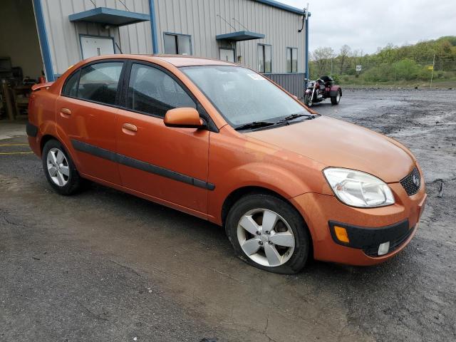 KNADE223196475802 - 2009 KIA RIO BASE ORANGE photo 4