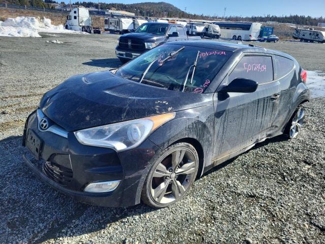 KMHTC6AD0CU053346 - 2012 HYUNDAI VELOSTER BLACK photo 1