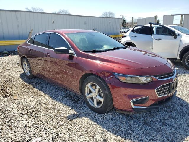 1G1ZB5ST6GF325533 - 2016 CHEVROLET MALIBU LS BURGUNDY photo 4