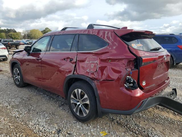 5TDHZRBH2LS014340 - 2020 TOYOTA HIGHLANDER XLE 红色 照片 2