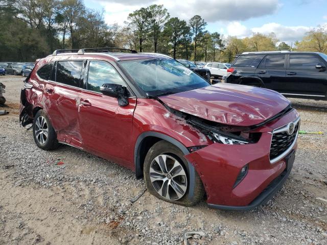 5TDHZRBH2LS014340 - 2020 TOYOTA HIGHLANDER XLE 红色 照片 4