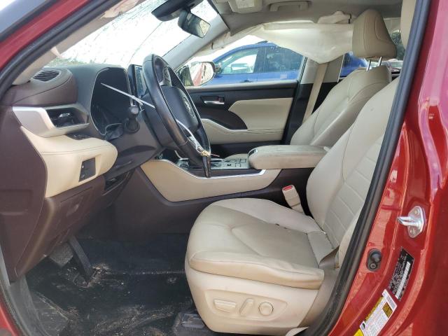 5TDHZRBH2LS014340 - 2020 TOYOTA HIGHLANDER XLE 红色 照片 7