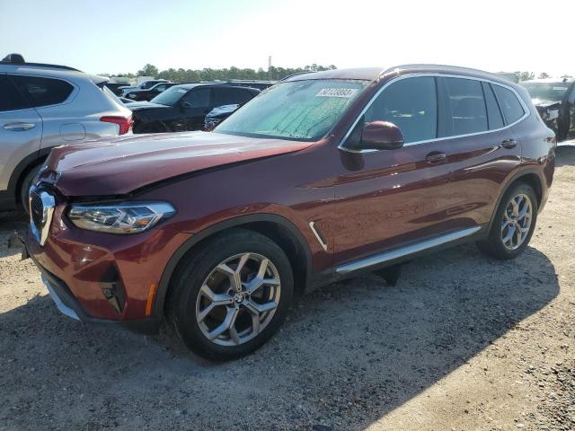 5UX43DP06N9L84034 - 2022 BMW X3 SDRIVE30I BURGUNDY photo 1