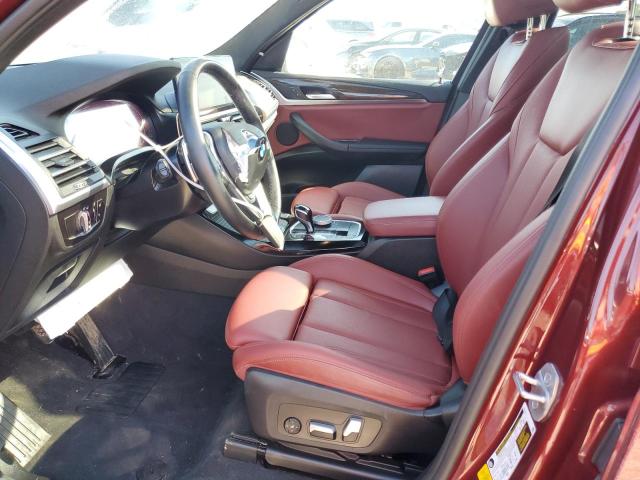 5UX43DP06N9L84034 - 2022 BMW X3 SDRIVE30I Бордовый фото 7