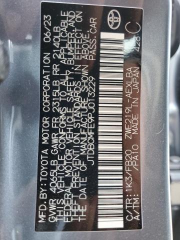 JTDBCMFE9PJ013229 - 2023 TOYOTA COROLLA LE Blau Foto 12