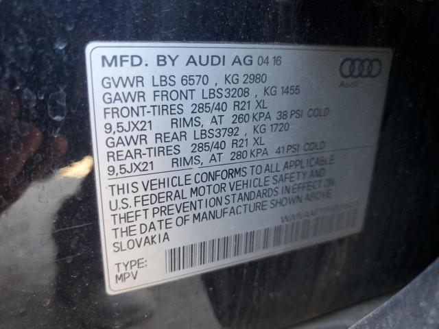 WA1VAAF77HD015901 - 2017 AUDI Q7 PRESTIGE 黑色 照片 13