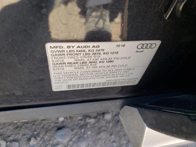 WA1CNAFYXL2036508 - 2020 AUDI Q5 PRESTIGE 黑色 照片 12