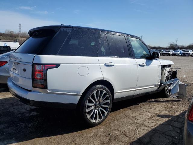 SALGV2FE8HA330823 - 2017 LAND ROVER RANGE ROVE AUTOBIOGRAPHY WHITE photo 3