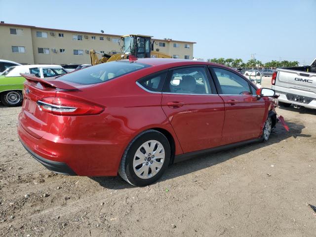 3FA6P0G76LR184928 - 2020 FORD FUSION S RED photo 3