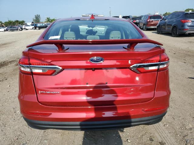 3FA6P0G76LR184928 - 2020 FORD FUSION S RED photo 6