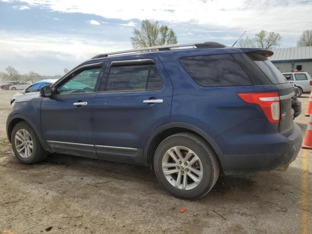 1FMHK7D89CGA20325 - 2012 FORD EXPLORER XLT BLUE photo 2