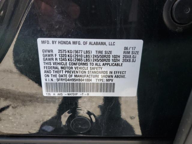 5FRYD4H95HB041804 - 2017 ACURA MDX ADVANCE BLACK photo 13