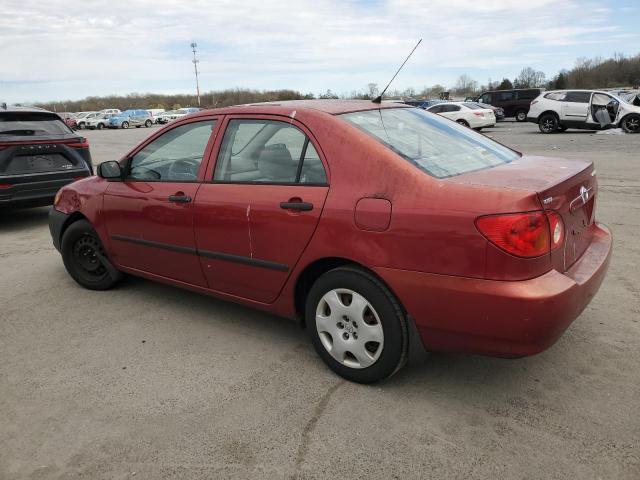 2T1BR32E33C736935 - 2003 TOYOTA COROLLA CE RED photo 2