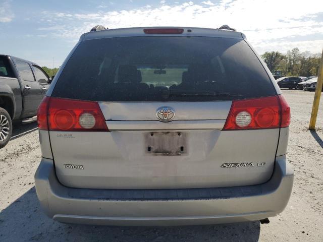 5TDZA23C96S427804 - 2006 TOYOTA SIENNA CE SILVER photo 6