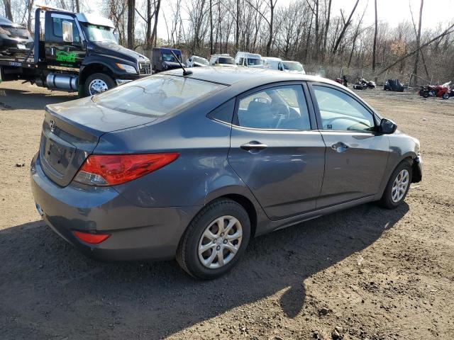 KMHCT4AE5CU114672 - 2012 HYUNDAI ACCENT GLS GRAY photo 3