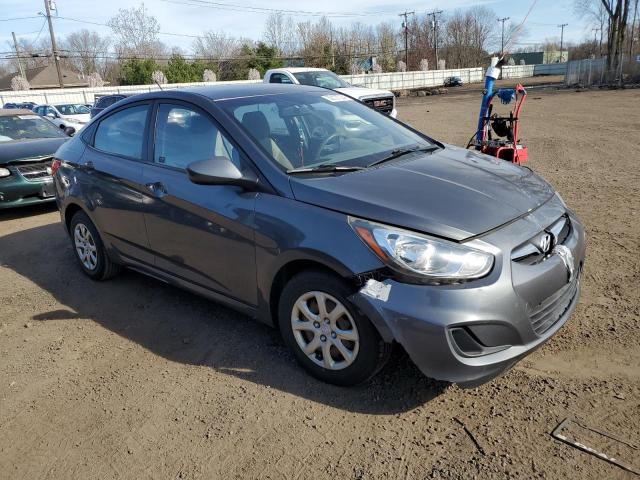 KMHCT4AE5CU114672 - 2012 HYUNDAI ACCENT GLS GRAY photo 4