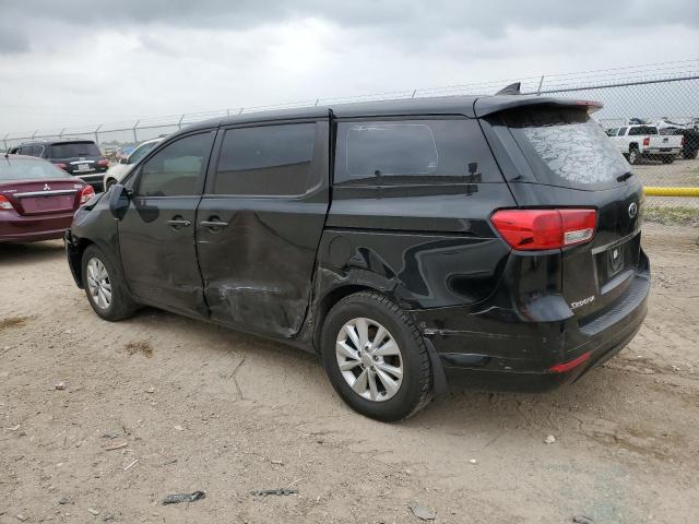 KNDMA5C10H6264764 - 2017 KIA SEDONA L BLACK photo 2