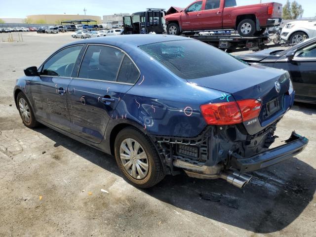 3VW2K7AJ9EM276990 - 2014 VOLKSWAGEN JETTA BASE 蓝色 照片 2