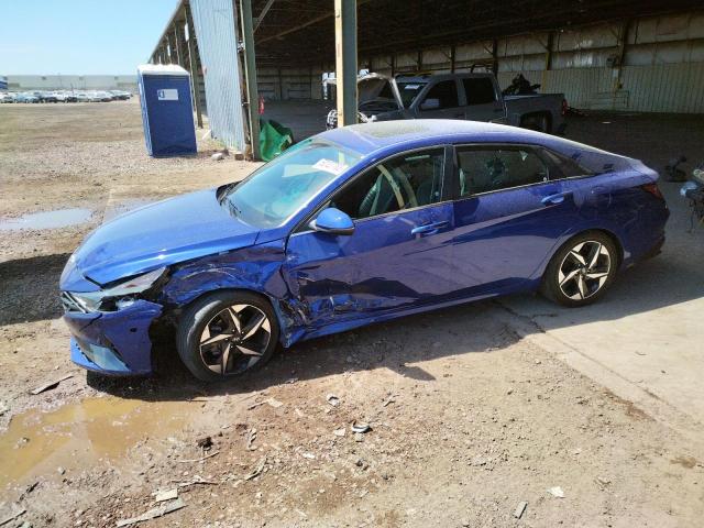 KMHLN4AJ4NU013956 - 2022 HYUNDAI ELANTRA LIMITED BLUE photo 1