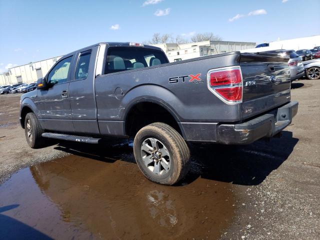 1FTFX1EF2CFC66713 - 2012 FORD F150 SUPER CAB GRAY photo 2