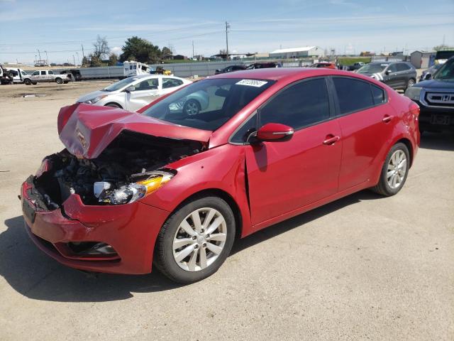 KNAFX4A68G5443734 - 2016 KIA FORTE LX RED photo 1