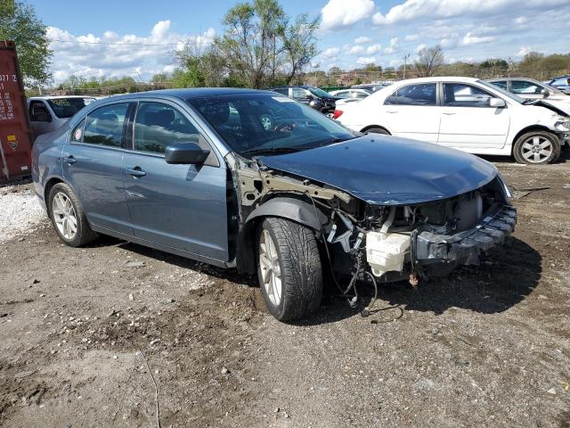 3FAHP0JGXCR262256 - 2012 FORD FUSION SEL BLUE photo 4