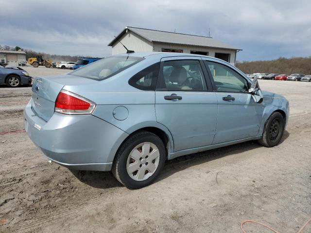 1FAHP34N59W199827 - 2009 FORD FOCUS S BLUE photo 3