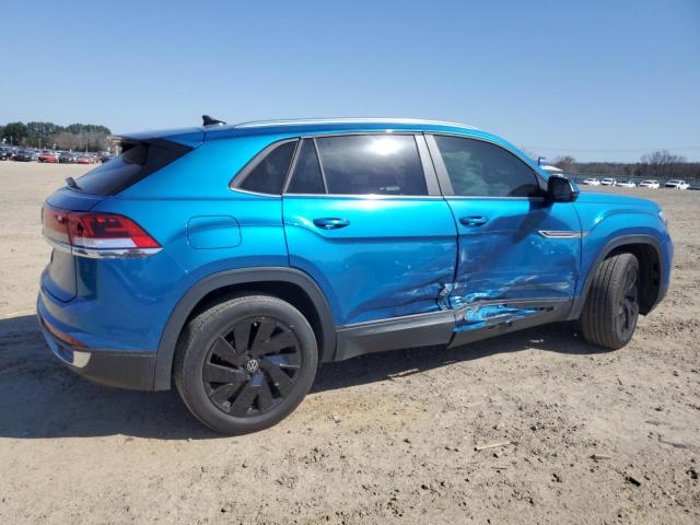 1V2JE2CA2RC210518 - 2024 VOLKSWAGEN ATLAS CROS SE BLUE photo 3
