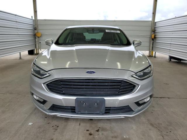 3FA6P0RUXHR373897 - 2017 FORD FUSION TITANIUM HEV SILVER photo 5