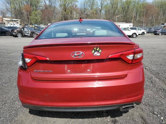 5NPE24AF5HH586543 - 2017 HYUNDAI SONATA SE RED photo 6