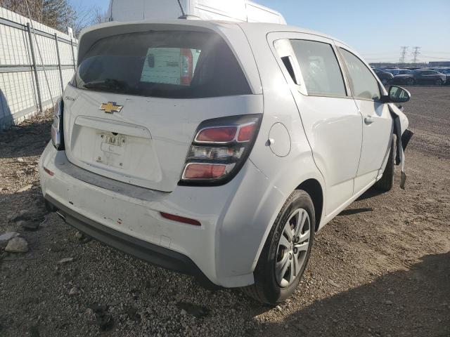 1G1JG6SH1J4102755 - 2018 CHEVROLET SONIC WHITE photo 3