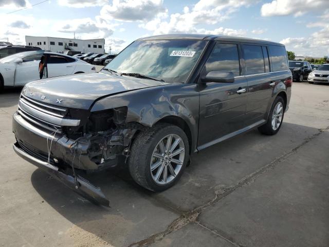 2FMGK5D84JBA15182 - 2018 FORD FLEX LIMITED GRAY photo 1