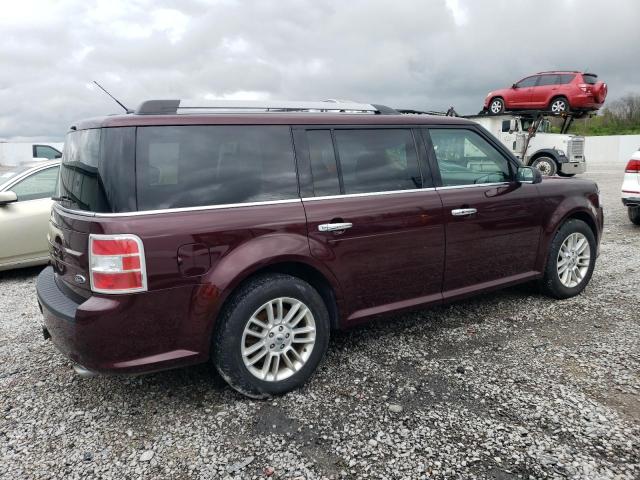 2FMGK5C85KBA11533 - 2019 FORD FLEX SEL MAROON photo 3