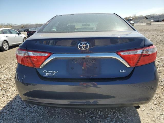 4T4BF1FK2GR517438 - 2016 TOYOTA CAMRY LE BLUE photo 6