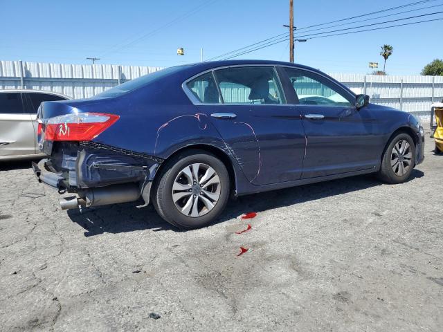 1HGCR2F34EA042805 - 2014 HONDA ACCORD LX BLUE photo 3