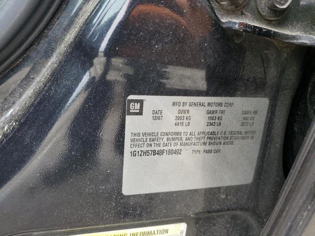 1G1ZH57B48F180492 - 2008 CHEVROLET MALIBU 1LT 黑色 照片 12