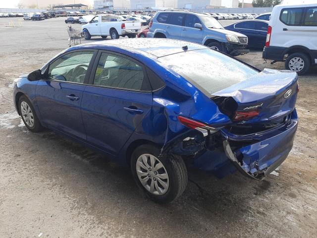 3KPC24A61ME137155 - 2021 HYUNDAI ACCENT SE BLUE photo 2