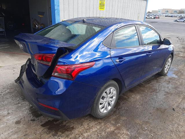 3KPC24A61ME137155 - 2021 HYUNDAI ACCENT SE BLUE photo 3