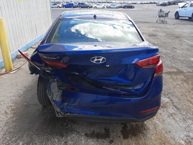 3KPC24A61ME137155 - 2021 HYUNDAI ACCENT SE BLUE photo 6